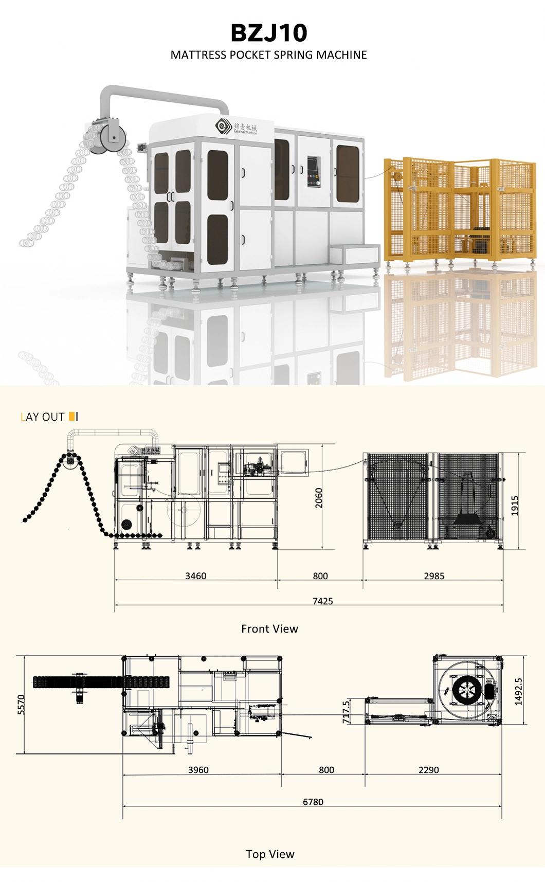 Pocket Spring Assembly Machine Mattress Machine