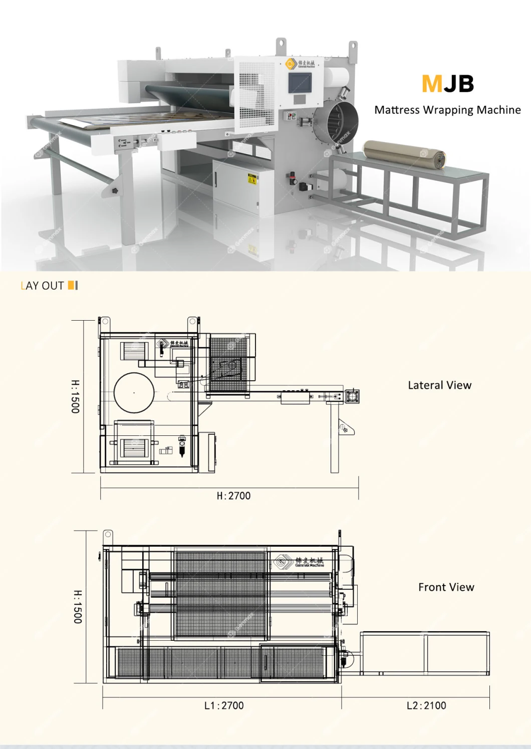 Automatic Mattress Roll Packing Machine