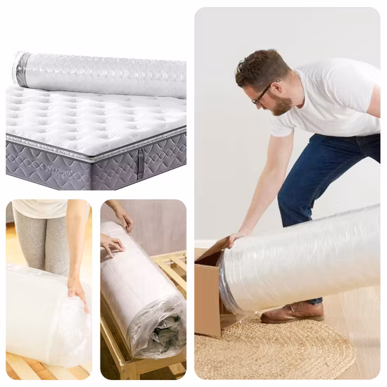 Автоматическая машина для упаковки рулонов матрасов